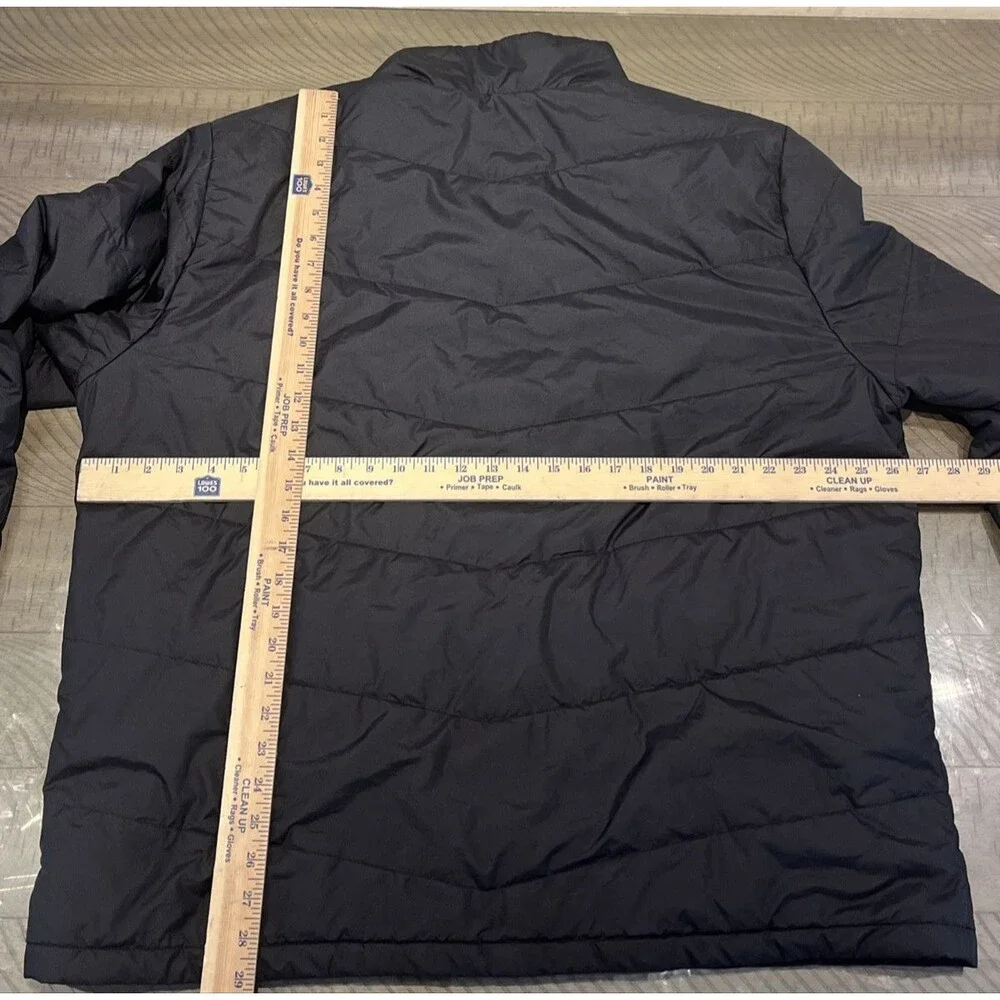 The North Face Coat Men XXL 2XL Black Puffer Jacket Full Zip Lightweight Winter